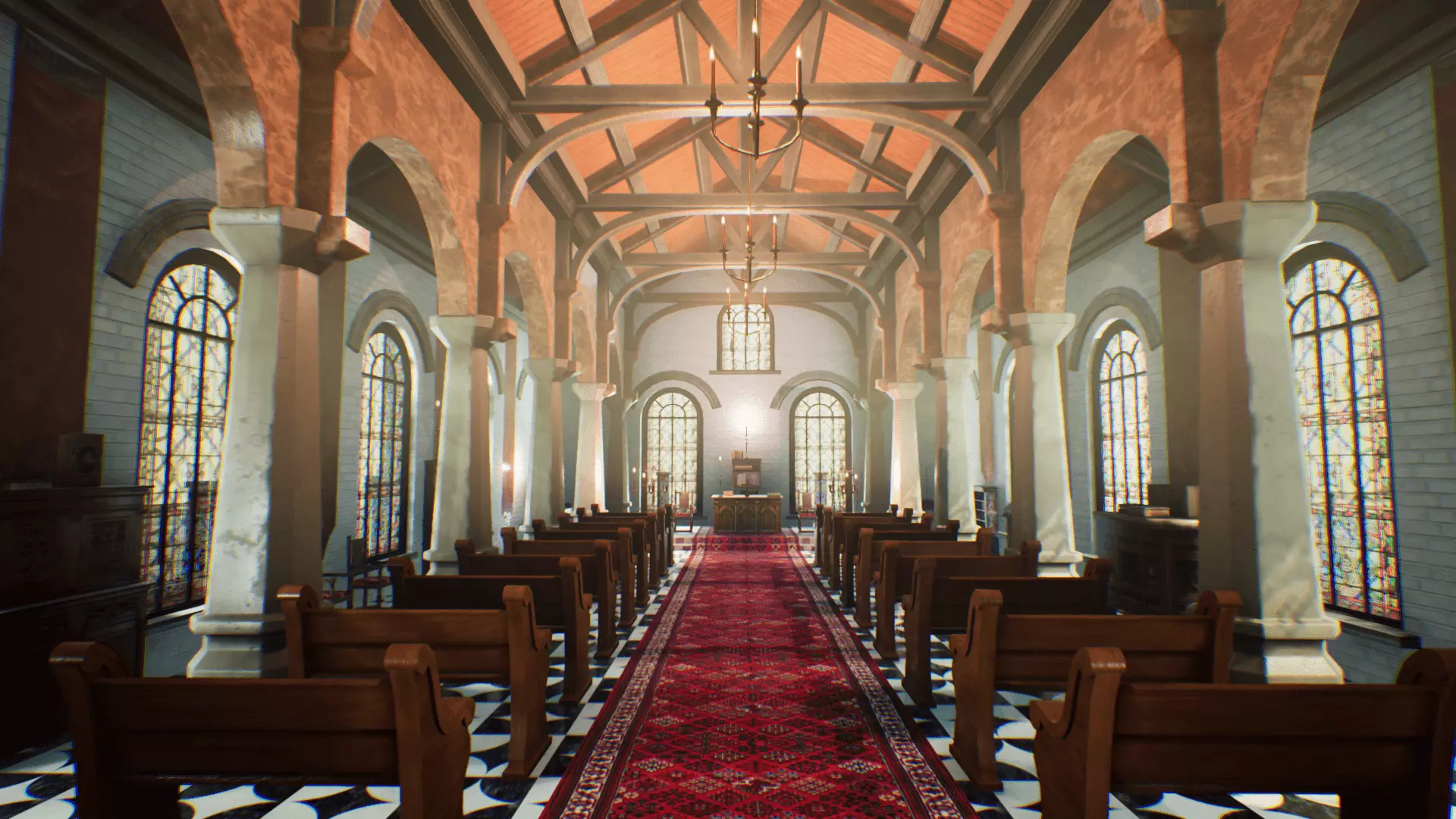 Church for Unreal Updated Low-poly 3D model_0