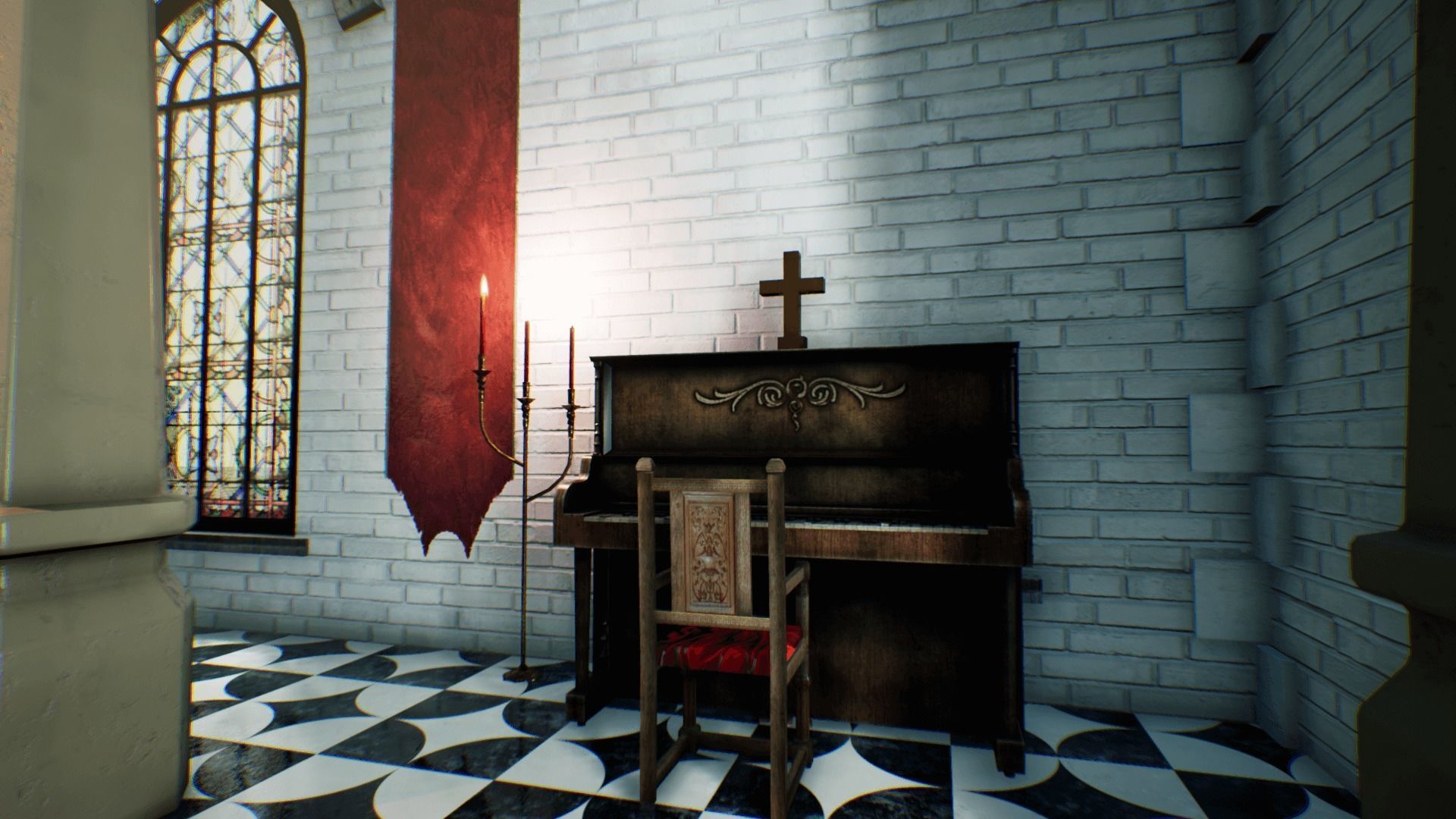 Church for Unreal Updated Low-poly 3D model_14