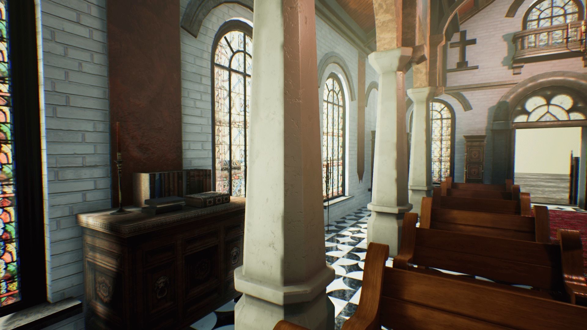 Church for Unreal Updated Low-poly 3D model_17