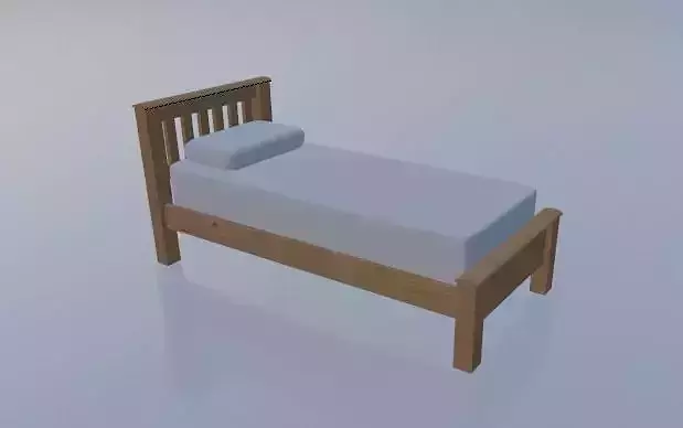 Wooden bed