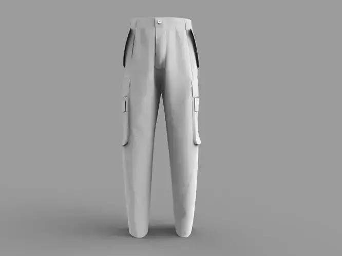 Mens Cargo Pants Trousers with UV and diffuse map