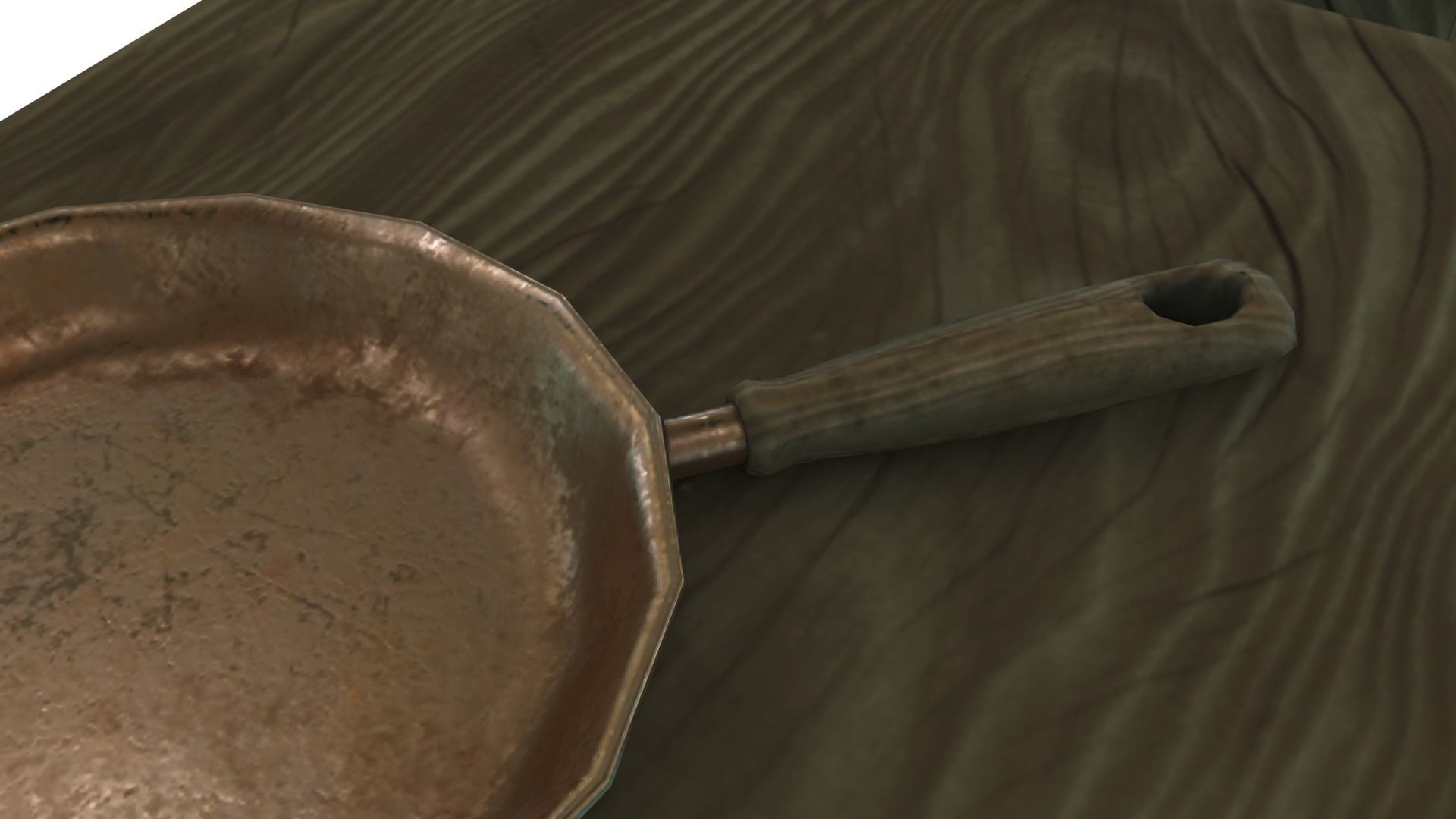 Low Poly Victorian Kitchen Set Low-poly 3D model_5