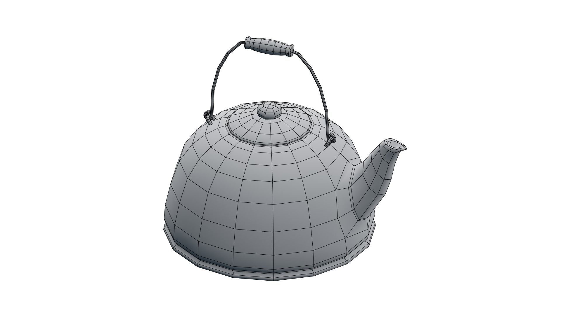 Low Poly Victorian Kitchen Set Low-poly 3D model_30