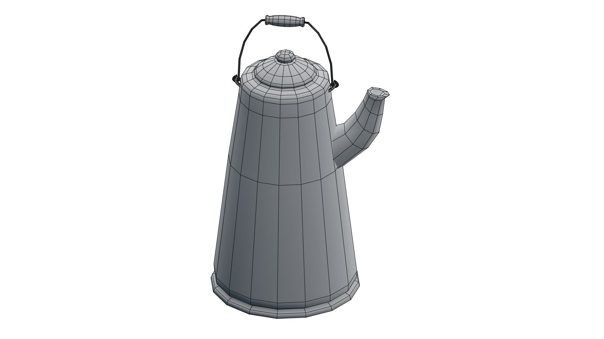 Low Poly Victorian Kitchen Set Low-poly 3D model_31