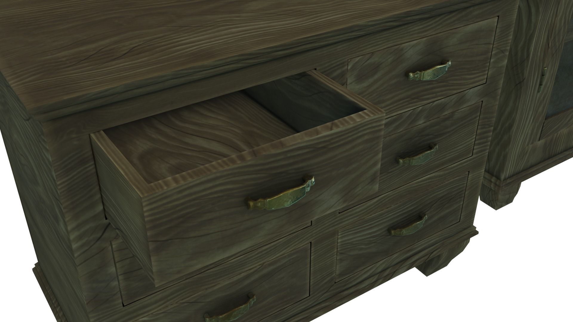 Low Poly Victorian Kitchen Set Low-poly 3D model_3