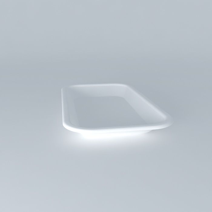 plate Free 3D model_2