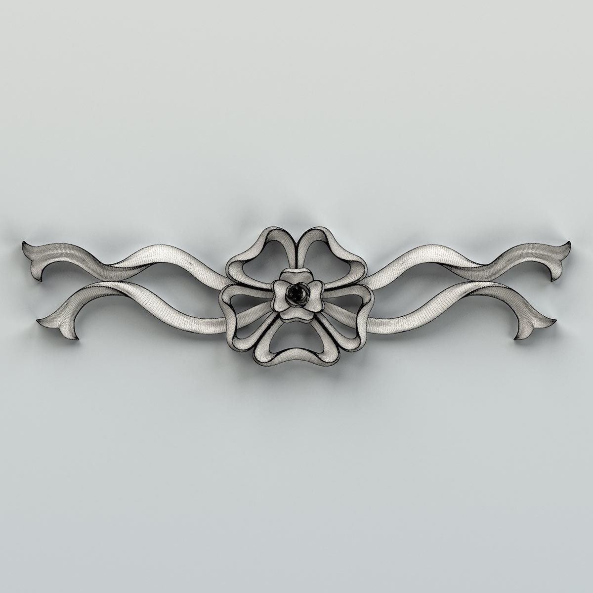 Carved decor horizontal 031 3D model_6