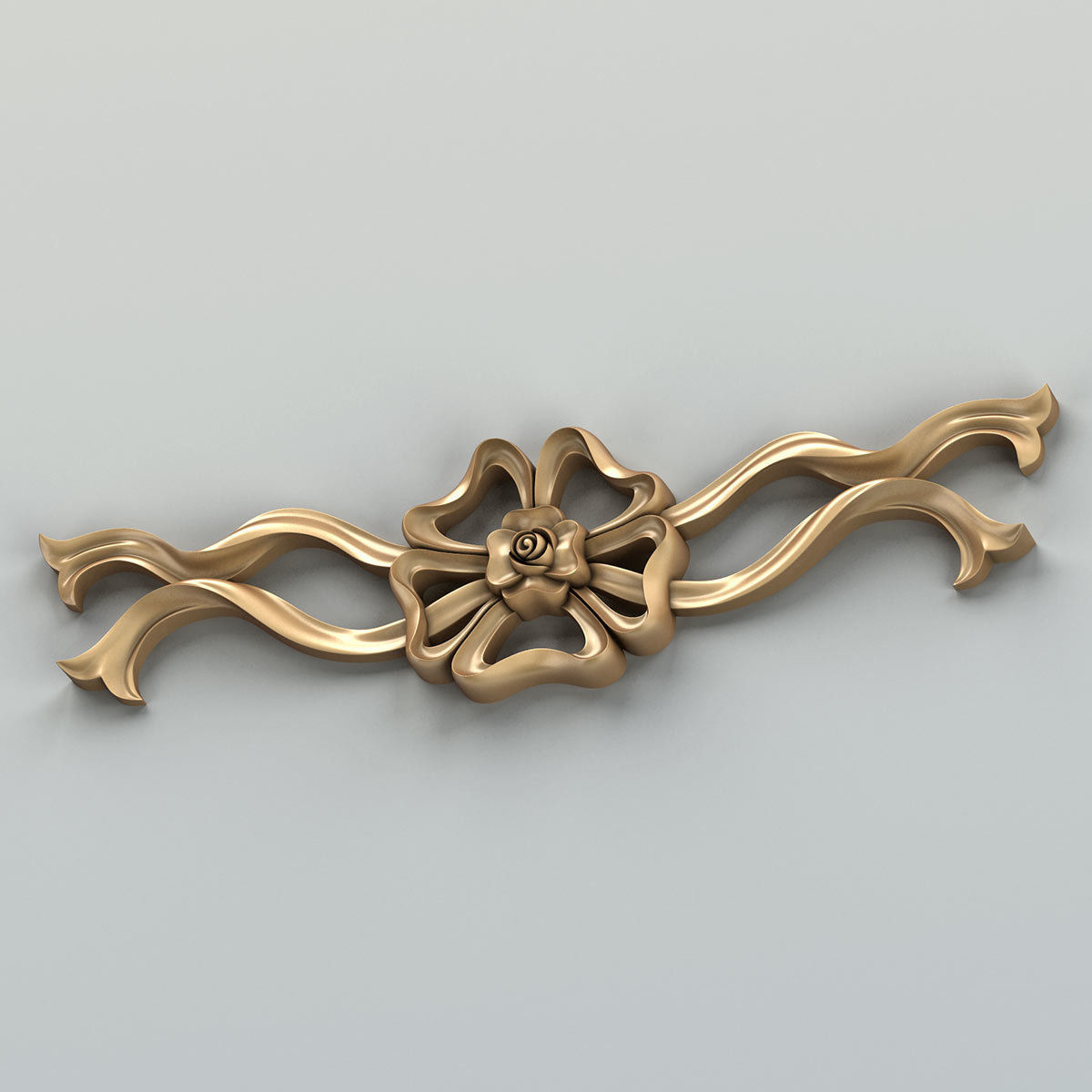 Carved decor horizontal 031 3D model_5