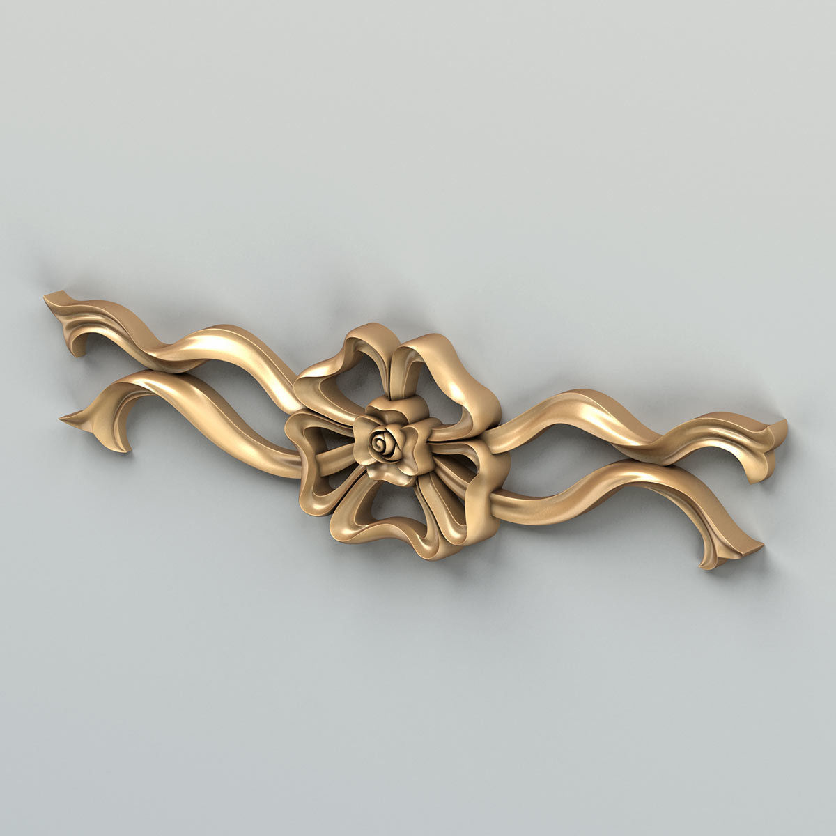 Carved decor horizontal 031 3D model_4