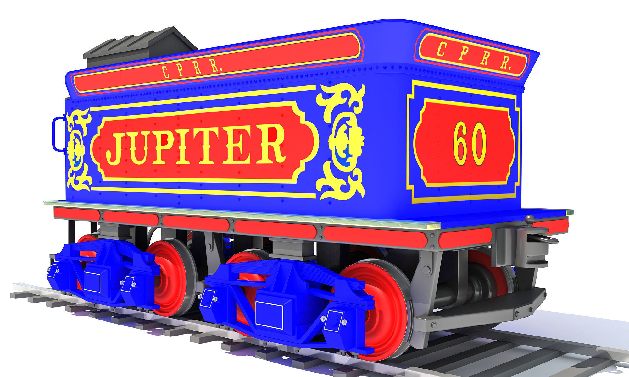 Train Tender 3D model_1