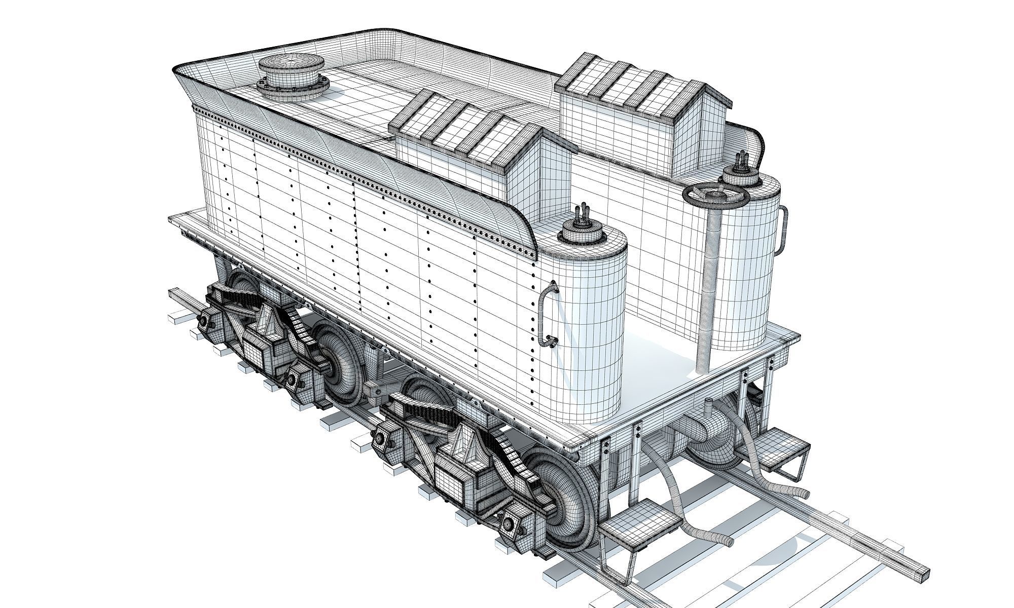 Train Tender 3D model_9