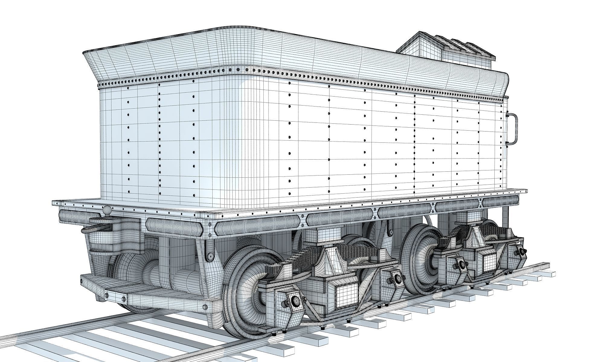 Train Tender 3D model_8