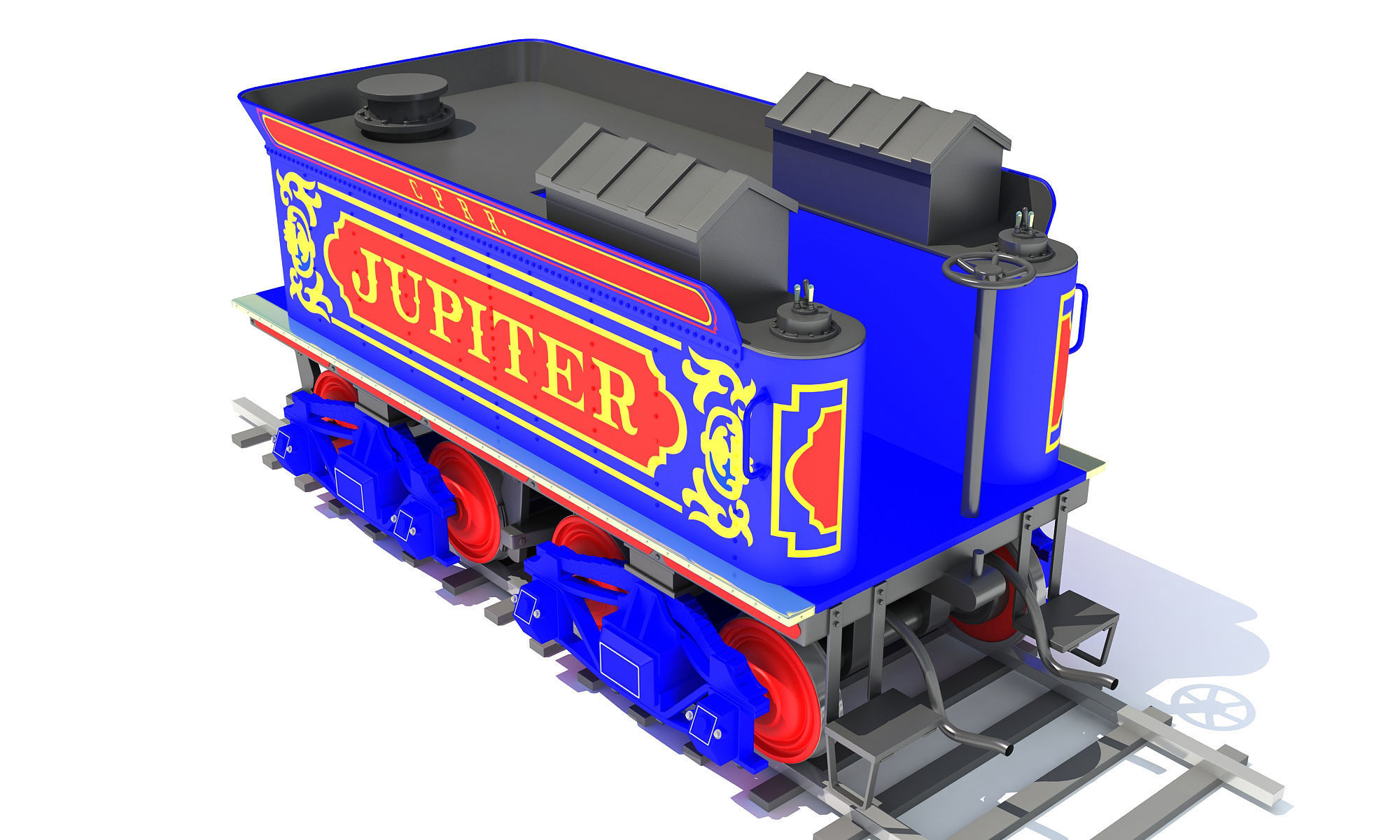 Train Tender 3D model_3