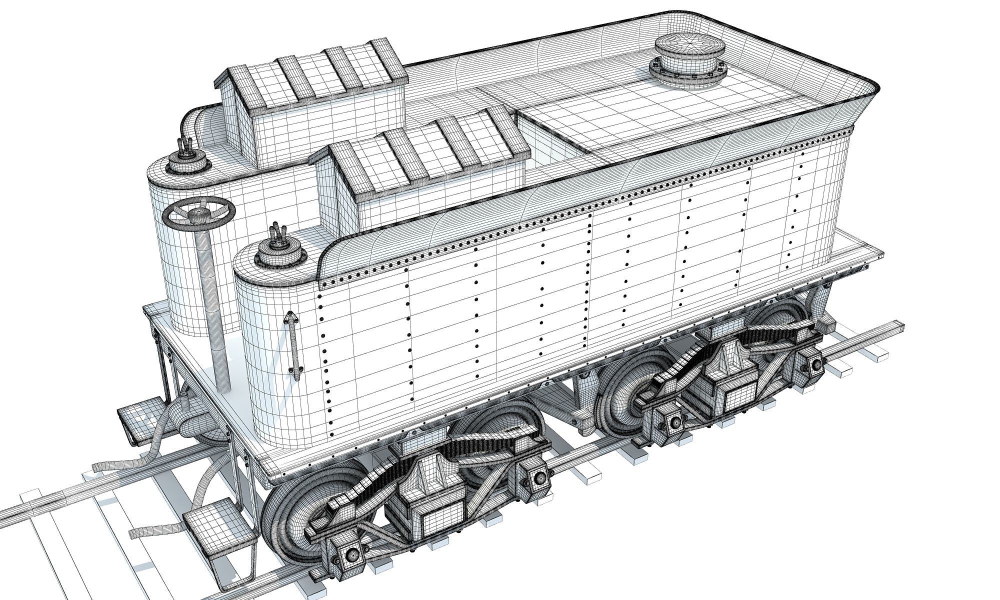 Train Tender 3D model_7
