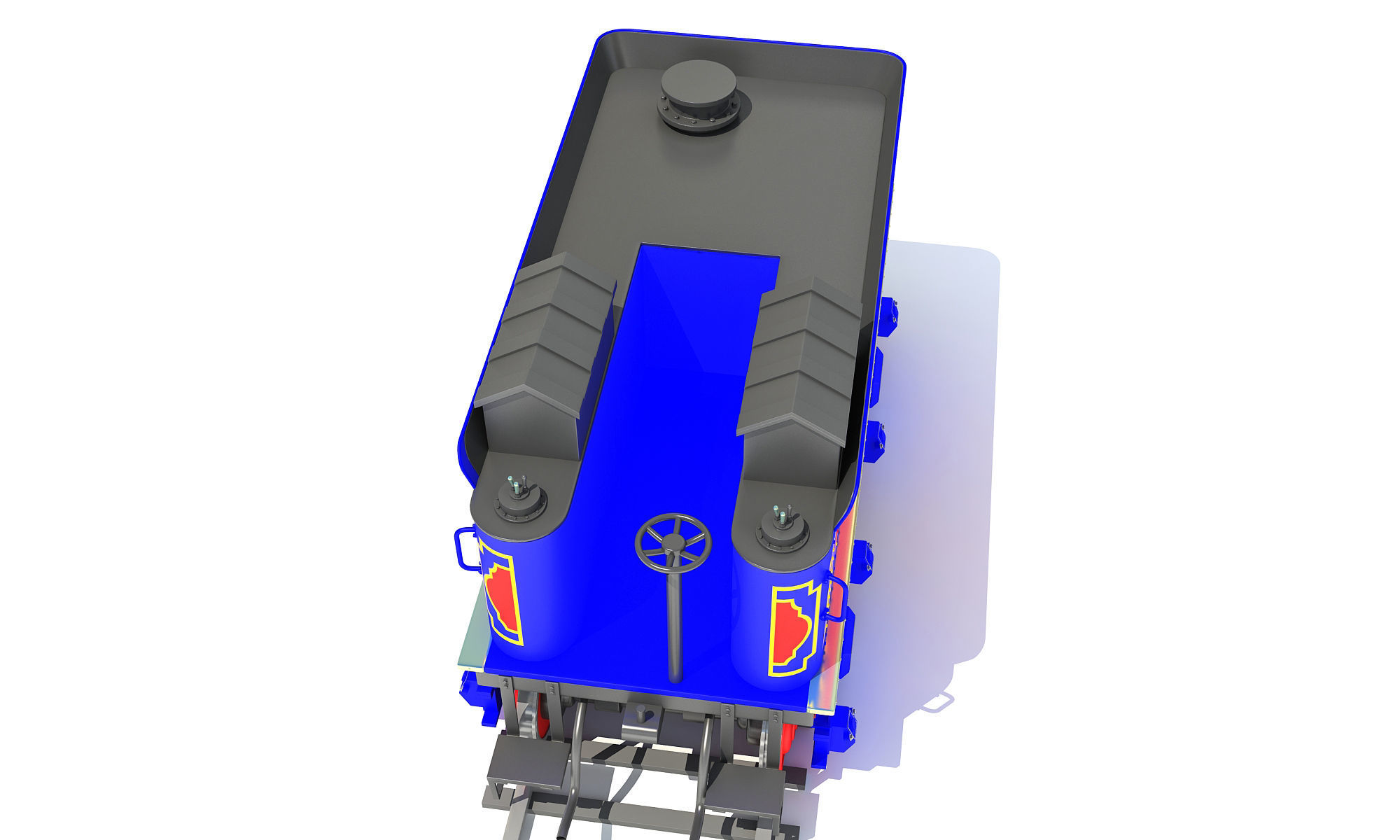 Train Tender 3D model_5