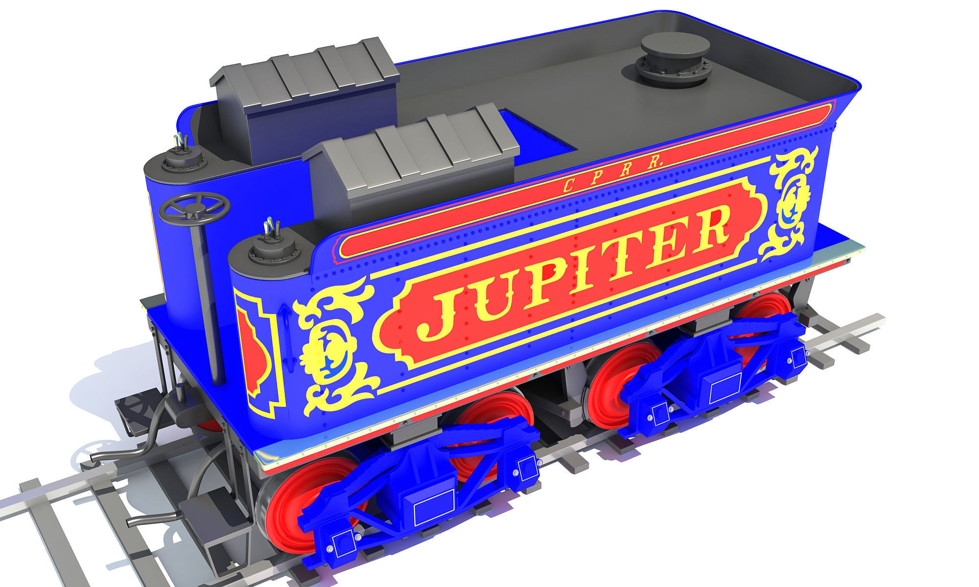 Train Tender 3D model_4