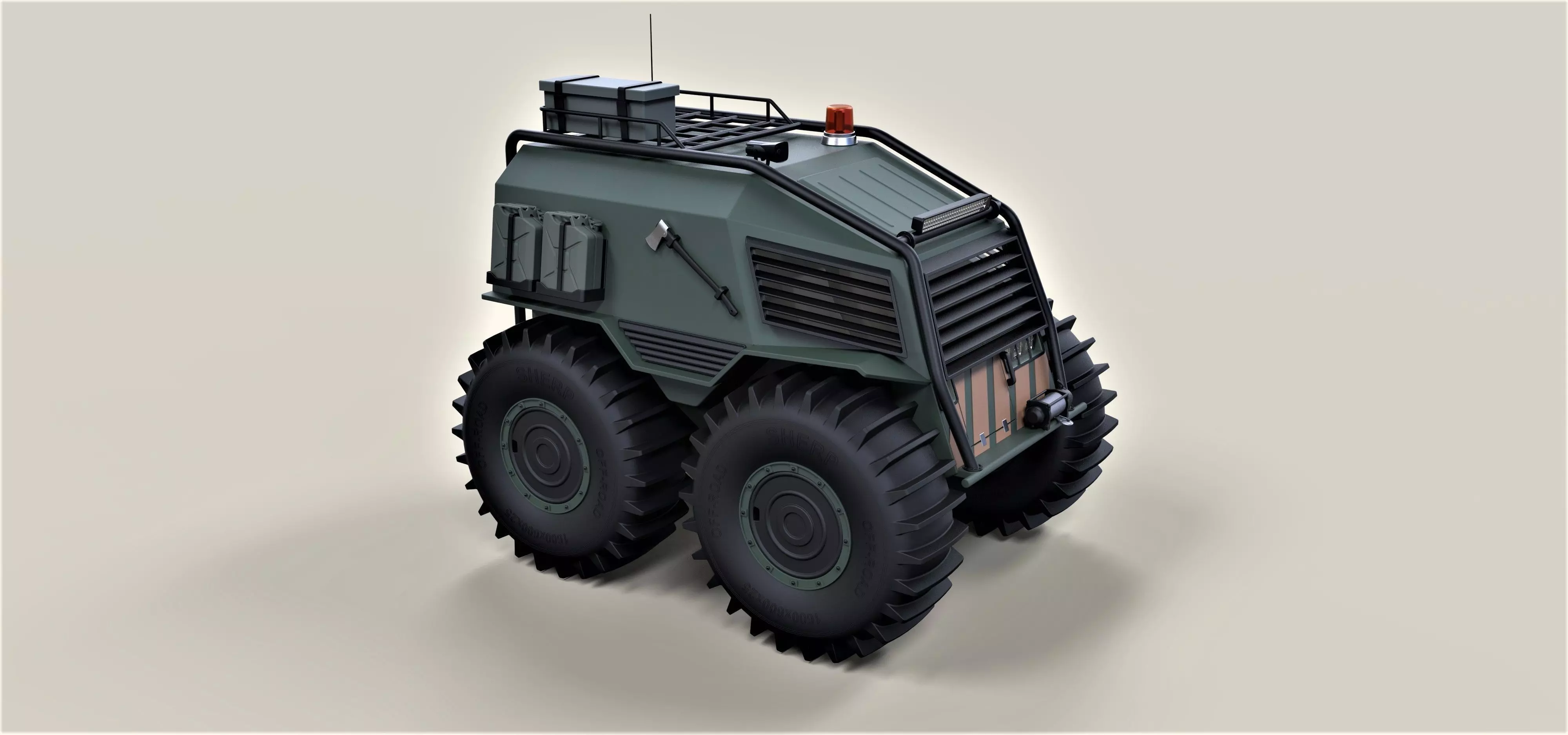 SHERP Ultimate survival machine for zombie apocalypses 3D model_0