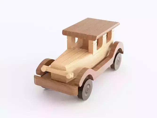 Wooden toy car 02