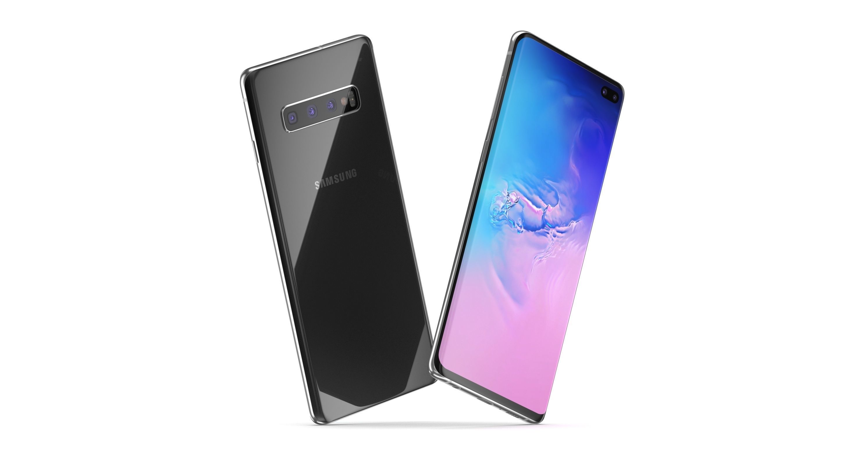 Samsung Galaxy S10 Plus Black 3D model_3