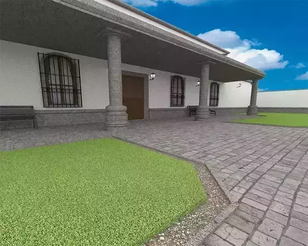 Traditional Mexican House Low-poly 3D model Traditional Mexican House Low-poly 3D model