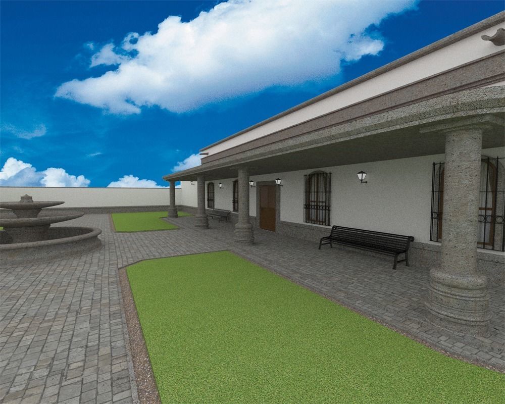 Traditional Mexican House Low-poly 3D model_3