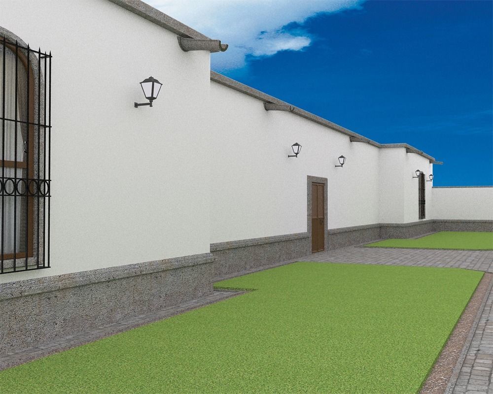 Traditional Mexican House Low-poly 3D model_2