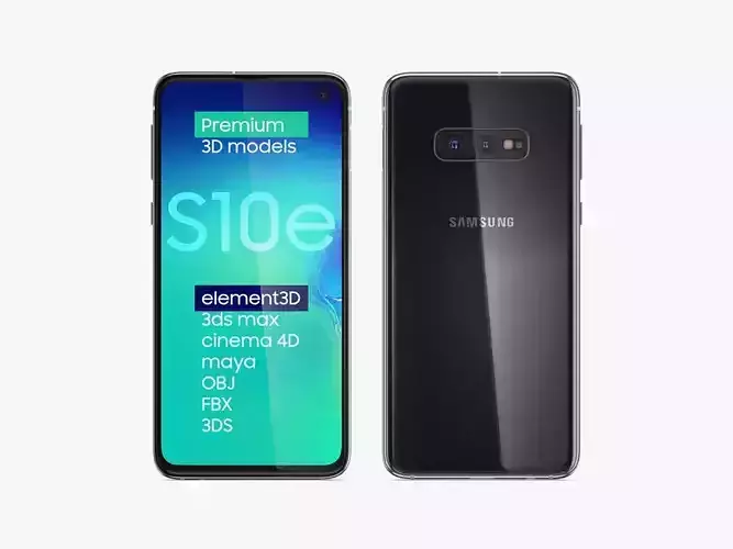 Samsung Galaxy S10e Prism Black 3D model
