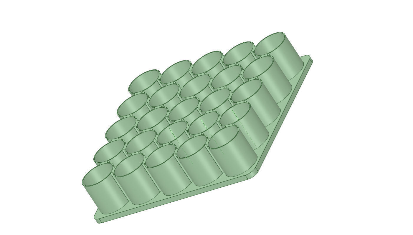 18650 Battery Stand 3D print model_1