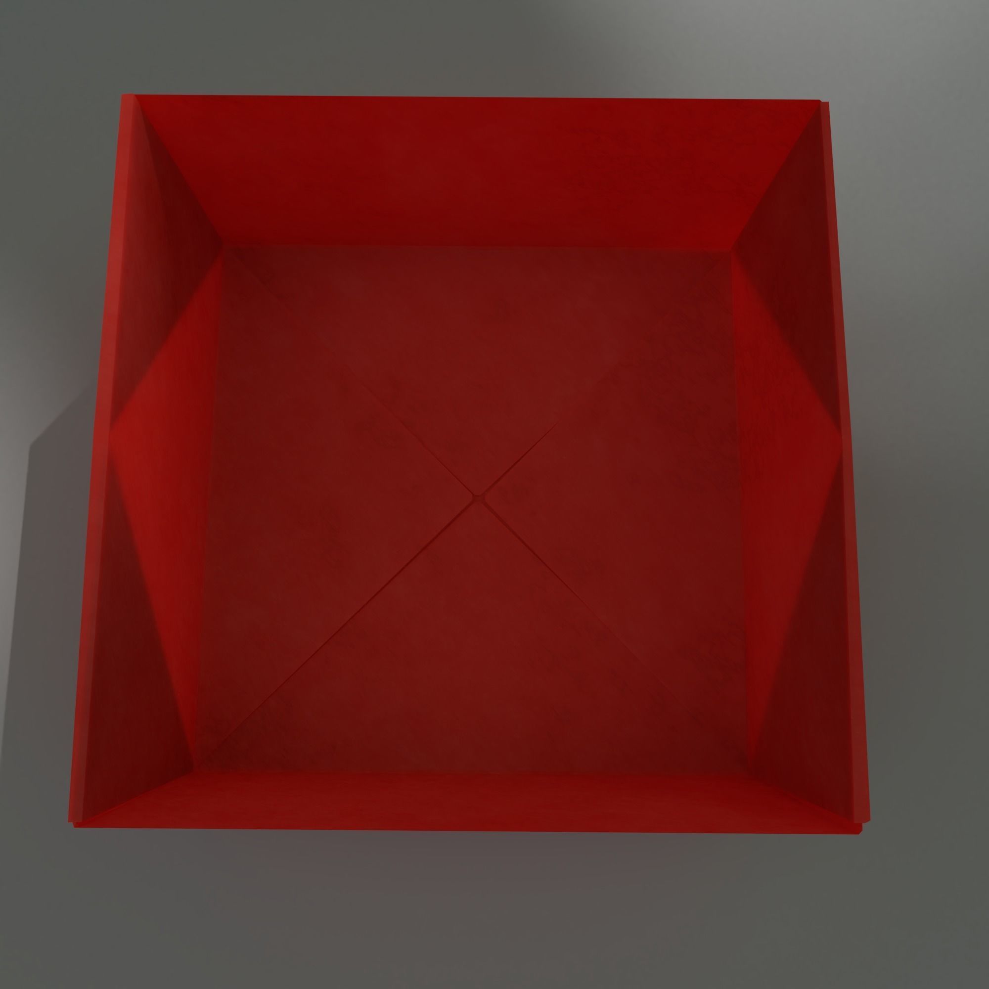 Origami Box Low-poly 3D model_5