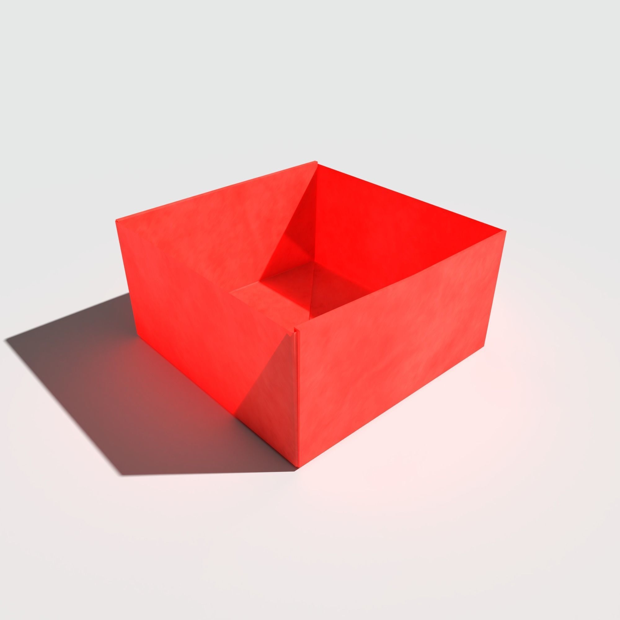 Origami Box Low-poly 3D model_2