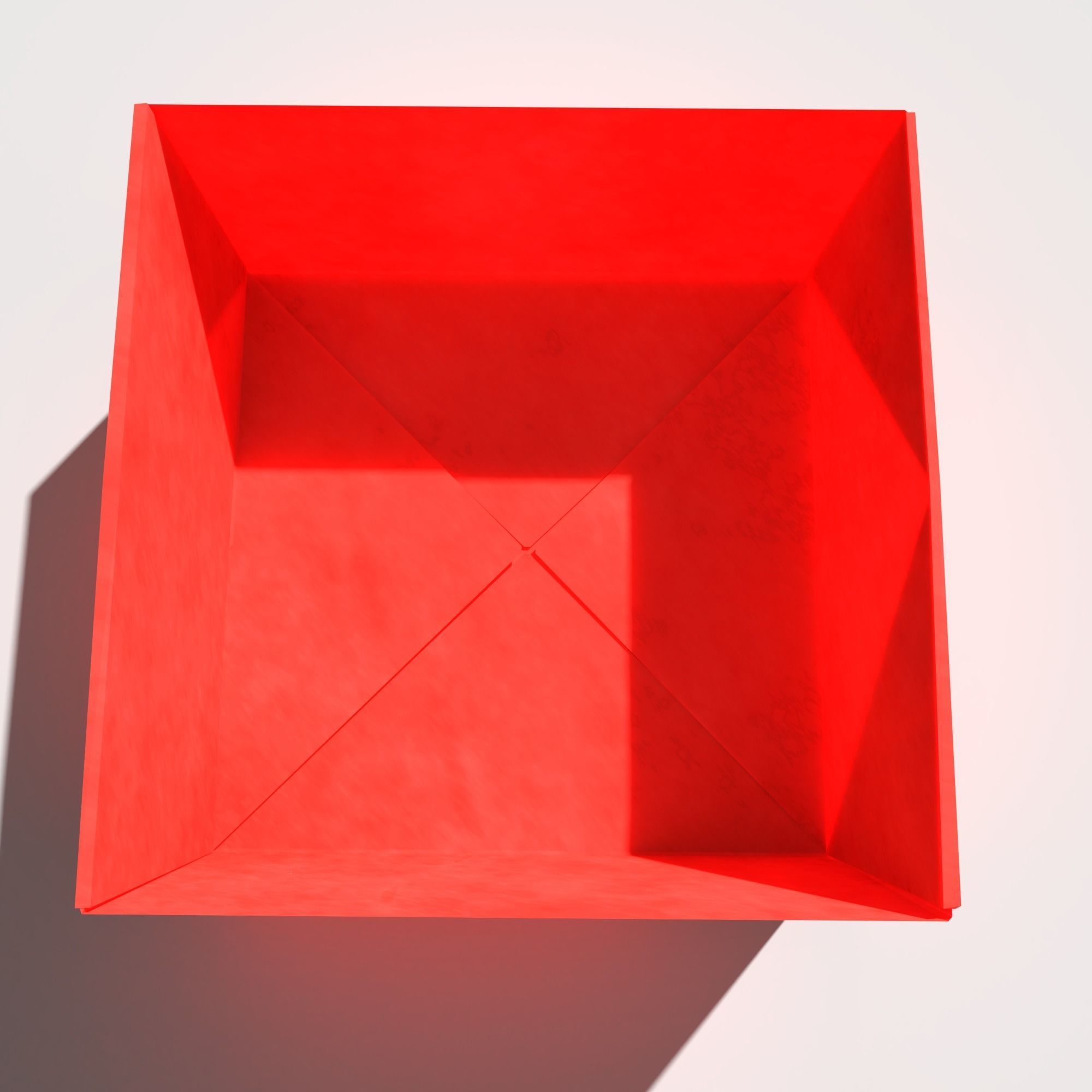 Origami Box Low-poly 3D model_4