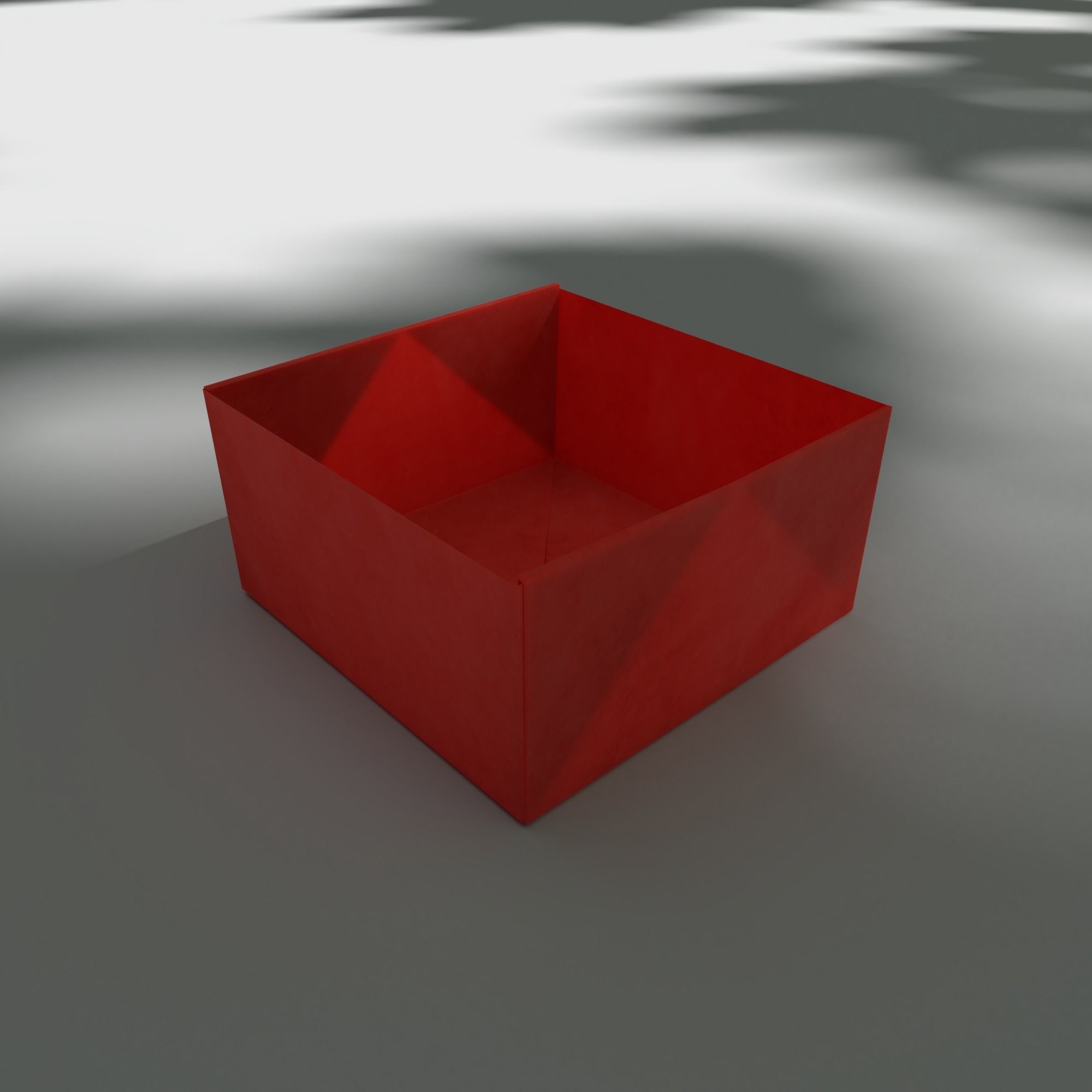 Origami Box Low-poly 3D model_3