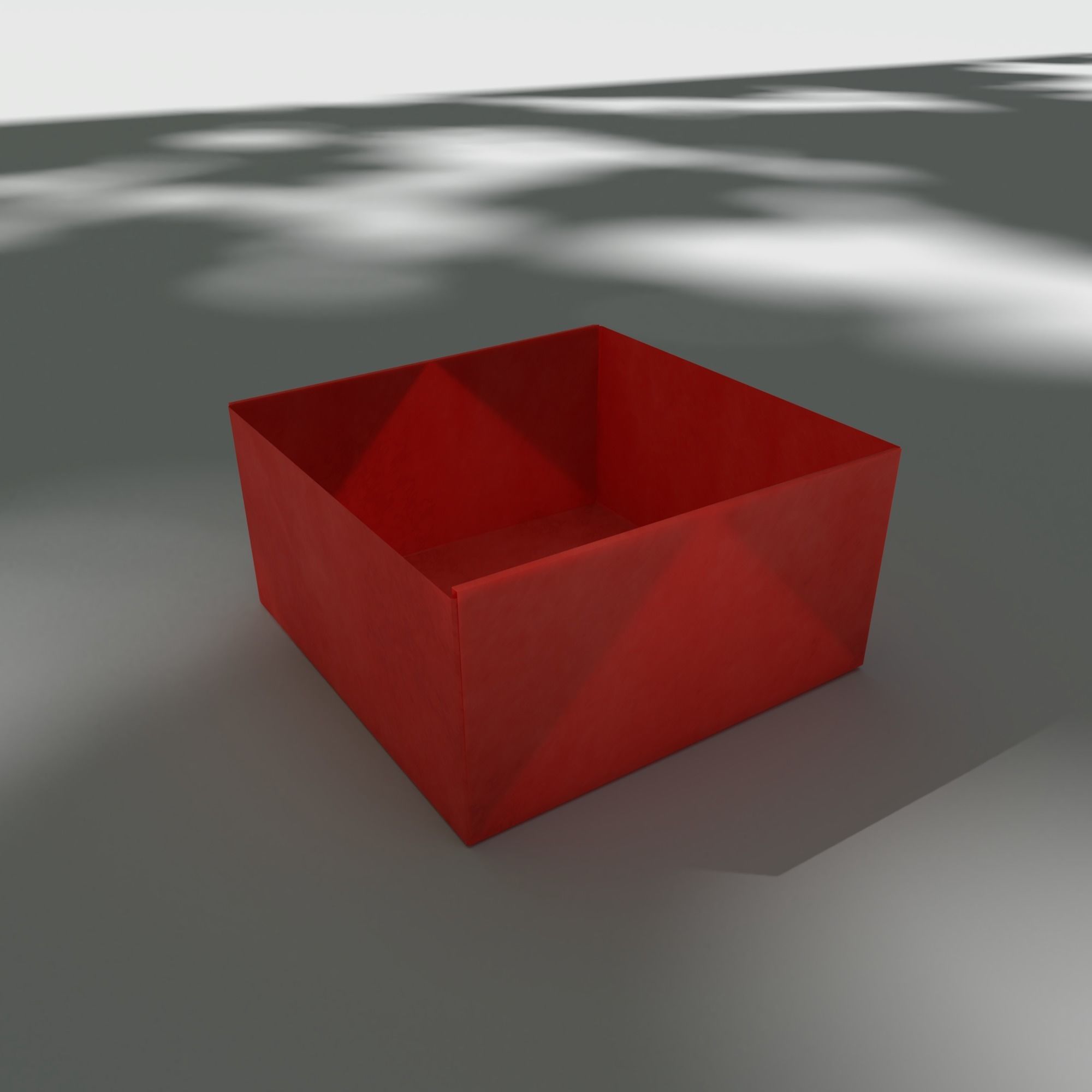Origami Box Low-poly 3D model_1