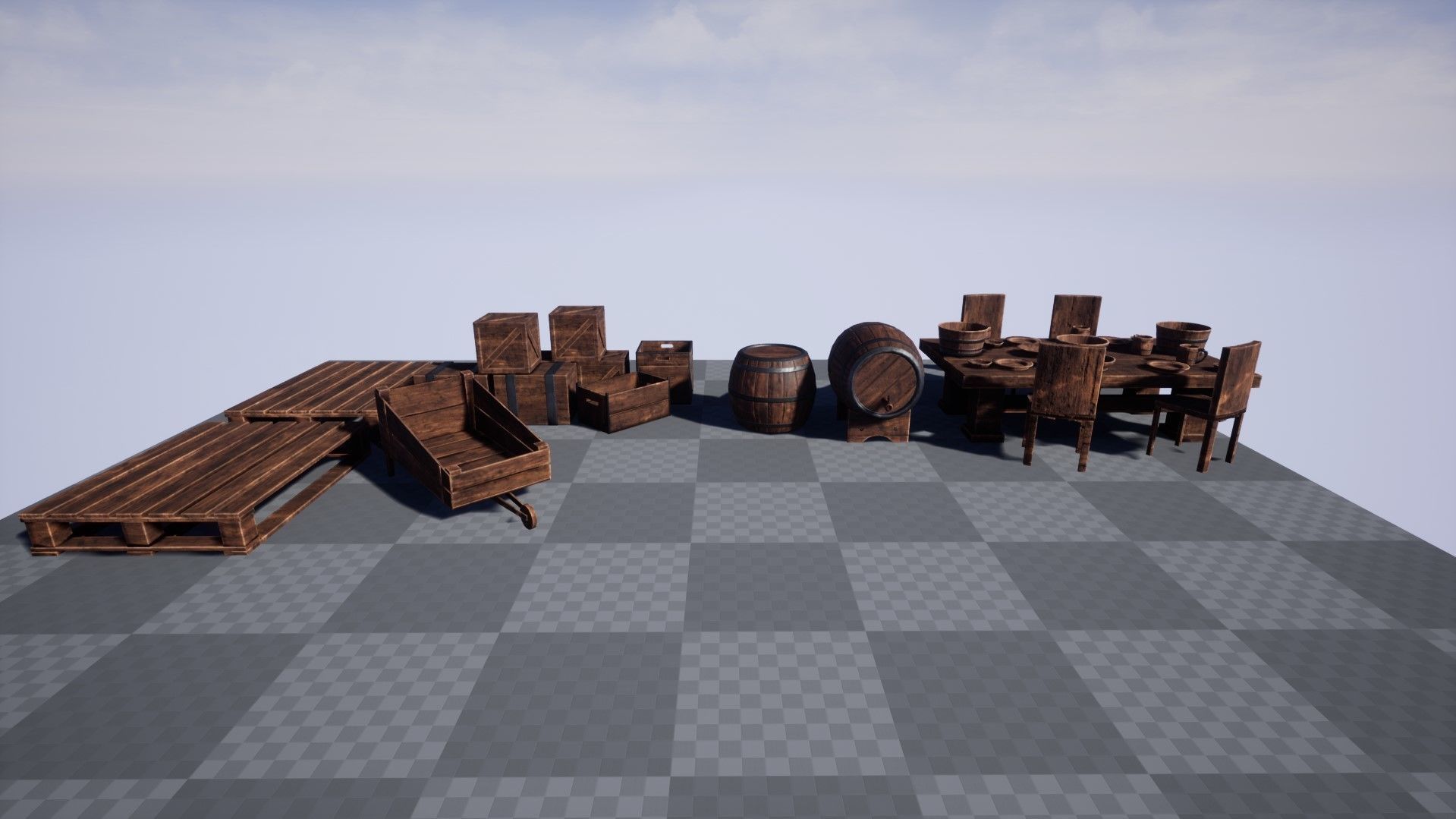 Medieval Props Pack 1 Low-poly 3D model_1