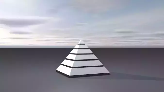 Sky castle Pyramid 3D print model