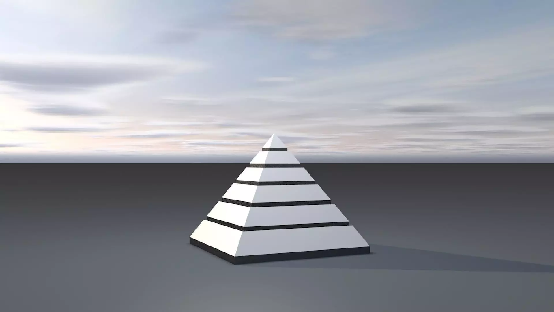 Sky castle Pyramid 3D print model