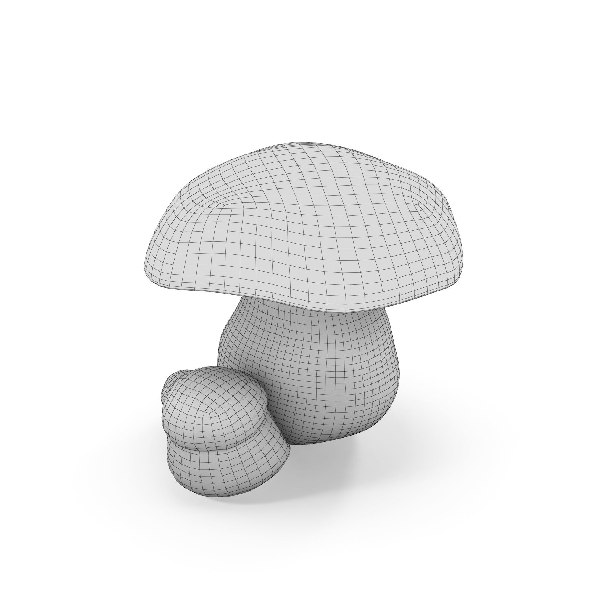 Boletus Edulis Low-poly 3D model_10