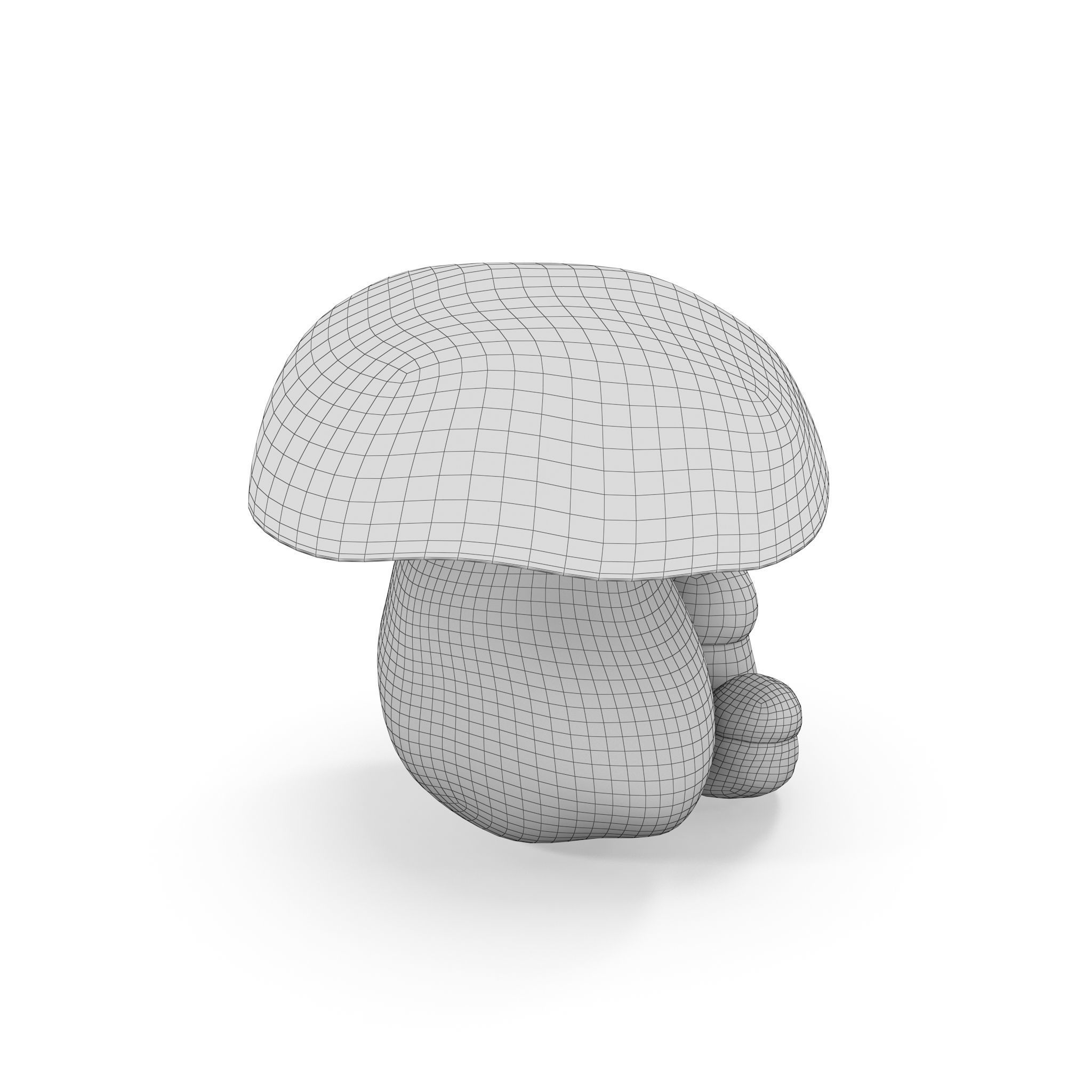Boletus Edulis Low-poly 3D model_11