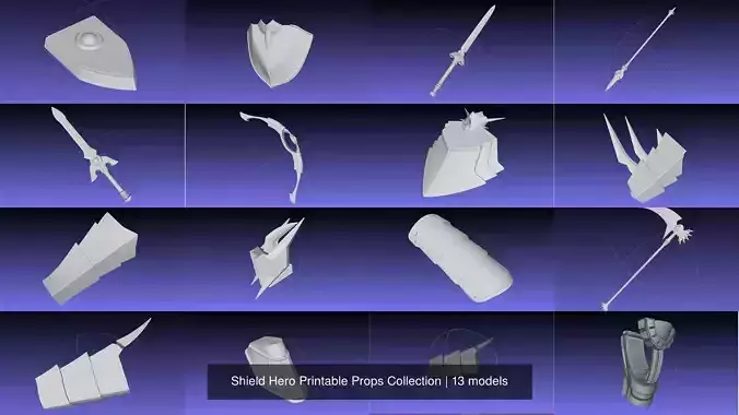 Shield Hero Printable Props Collection 