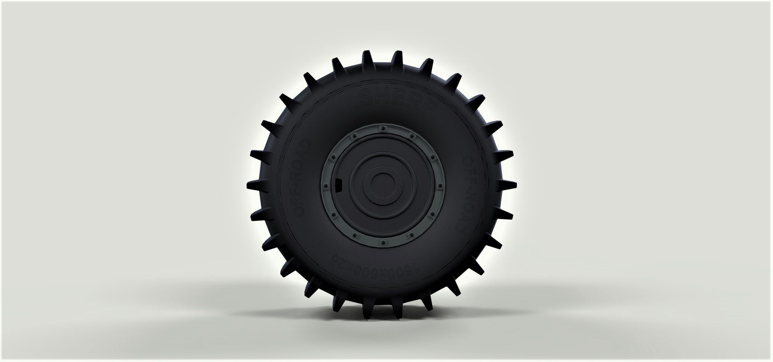 Wheel from  SHERP ATV 3D model_5