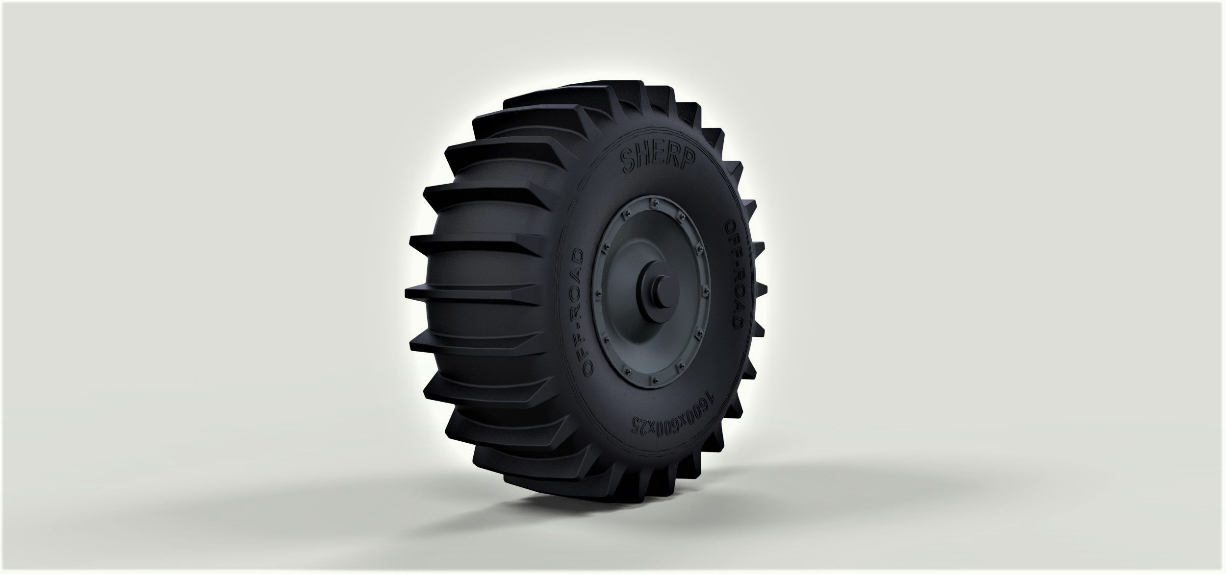Wheel from  SHERP ATV 3D model_4