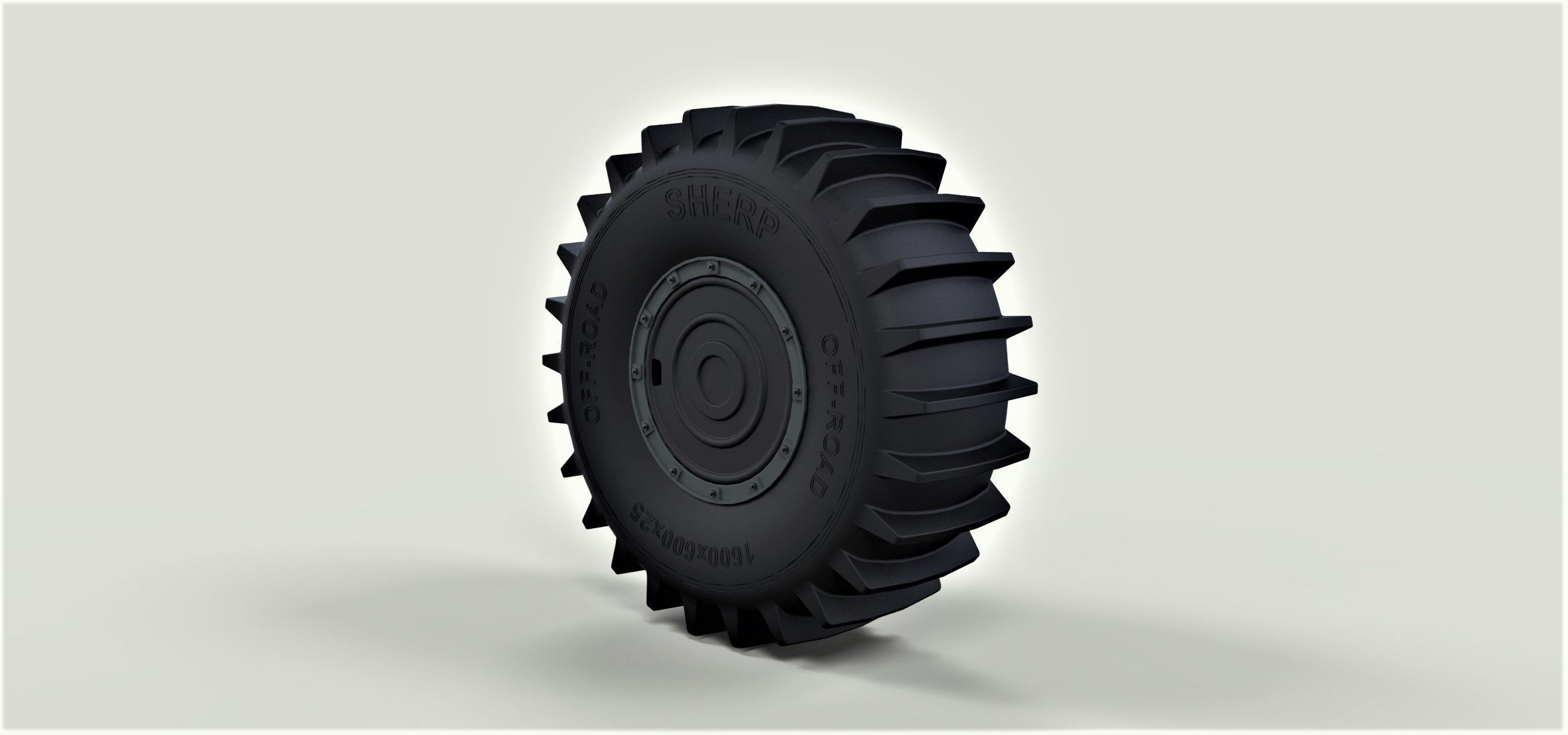 Wheel from  SHERP ATV 3D model_1