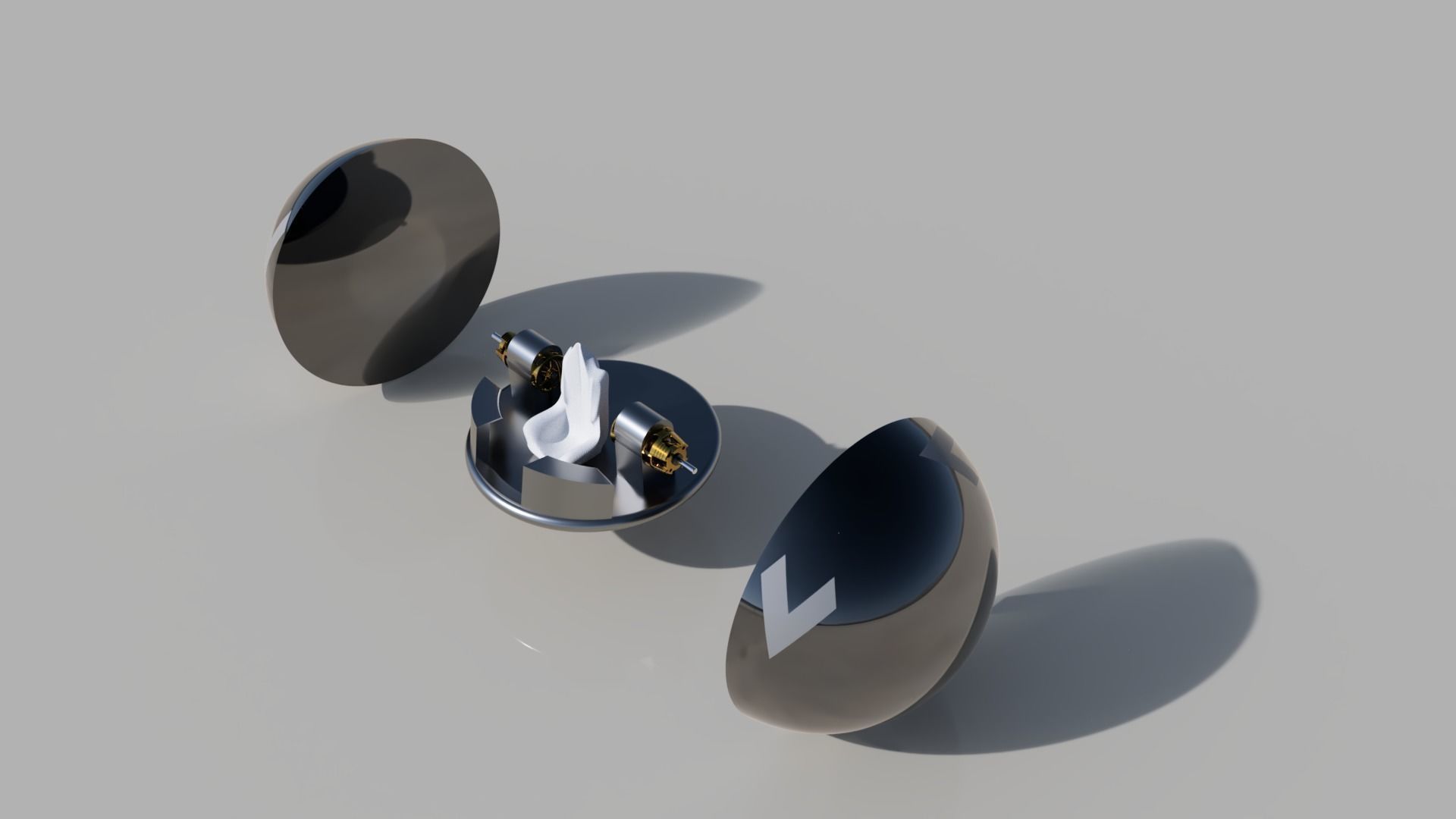 Sphere for possible future Transportation Low-poly 3D model_1