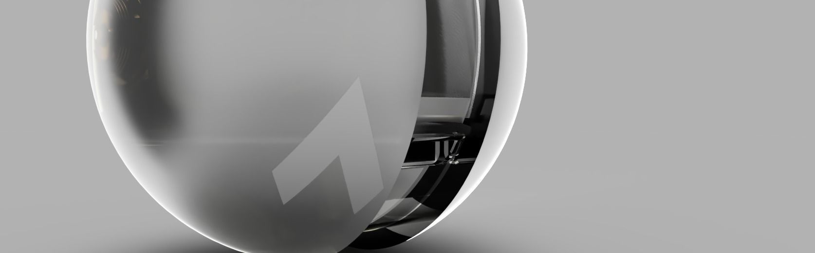 Sphere for possible future Transportation Low-poly 3D model_5