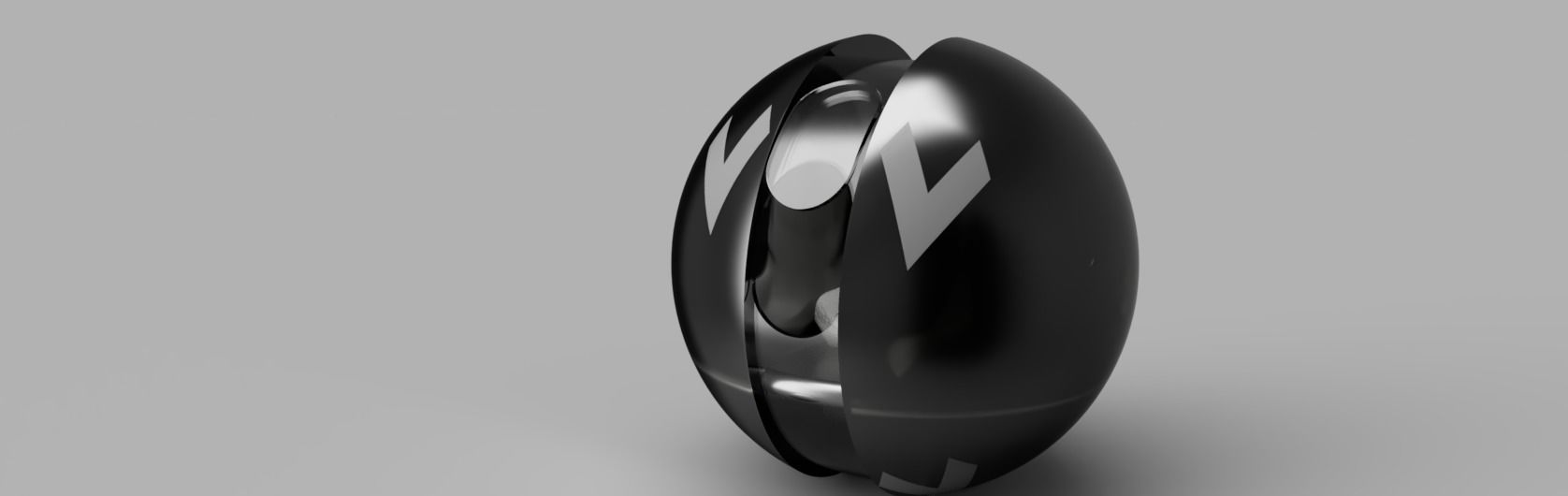 Sphere for possible future Transportation Low-poly 3D model_7