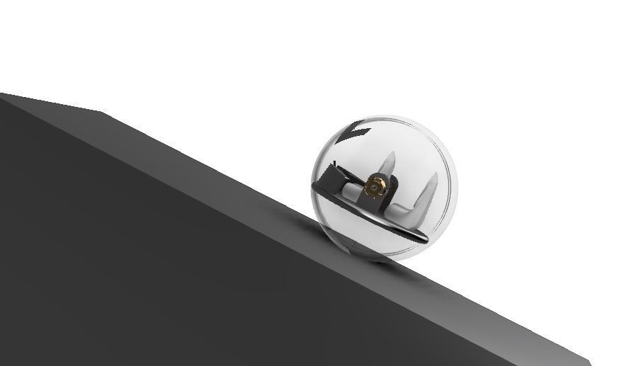 Sphere for possible future Transportation Low-poly 3D model_3