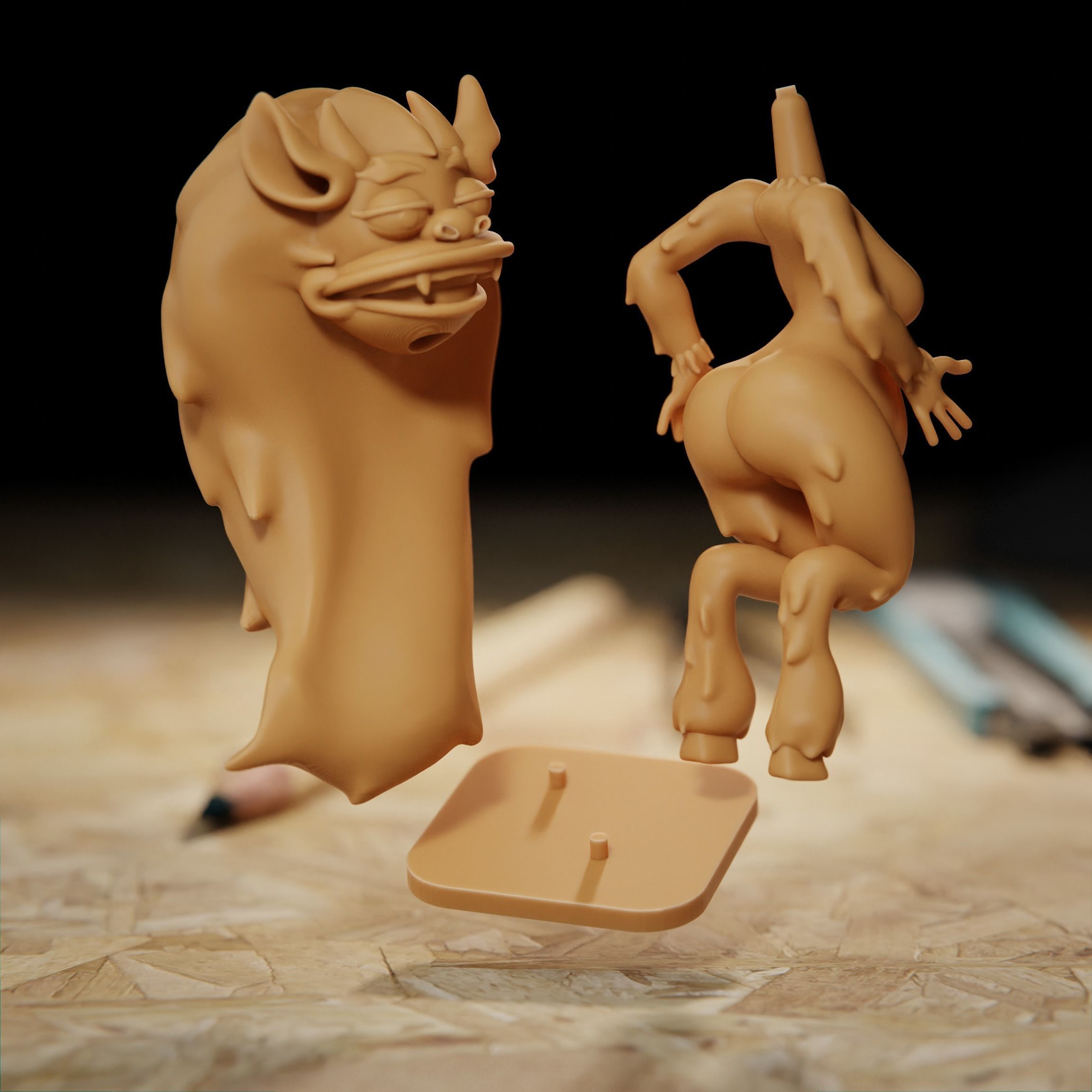 Connie  hormone monster stl 3D print model_4