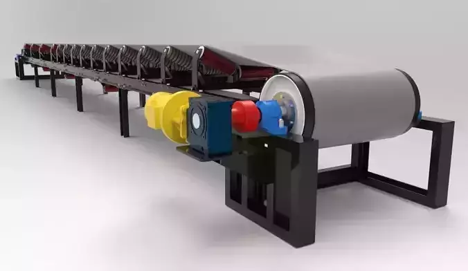 Belt conveyor 3D model