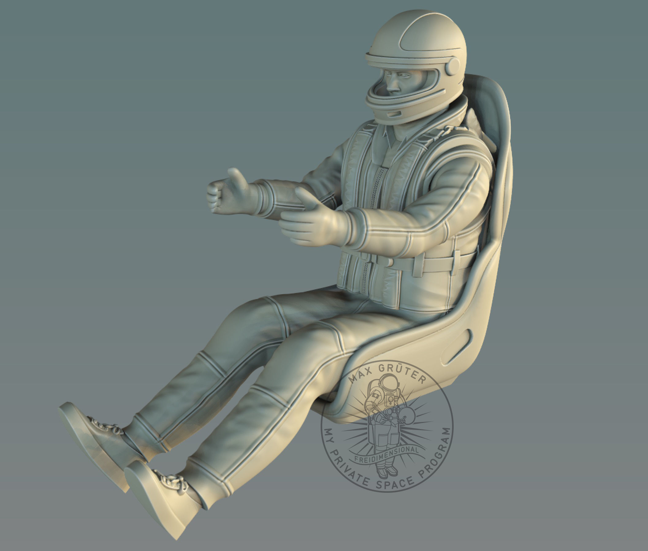 RC Racing Boat Pilot 3D print model_1