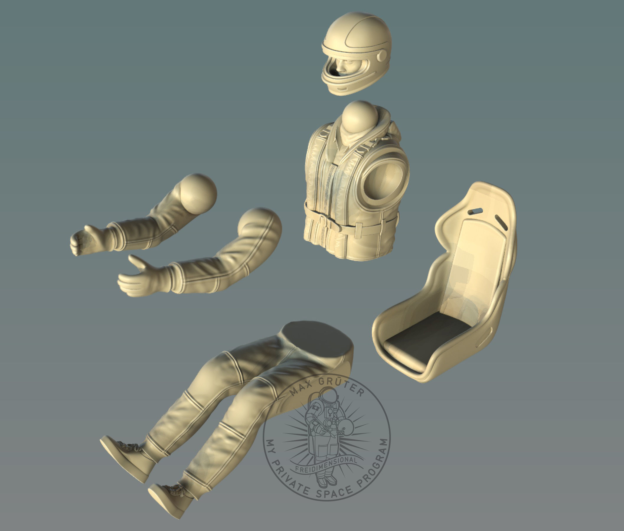 RC Racing Boat Pilot 3D print model_4
